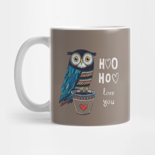 Cute owl chalk style illustration Mug